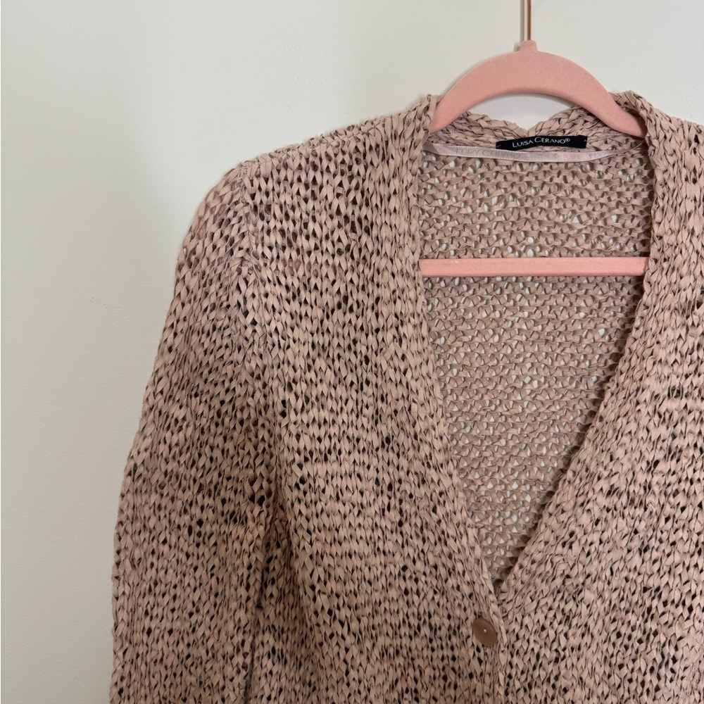 Luisa Cerano Blush Knit Sweater - Picture 3 of 6